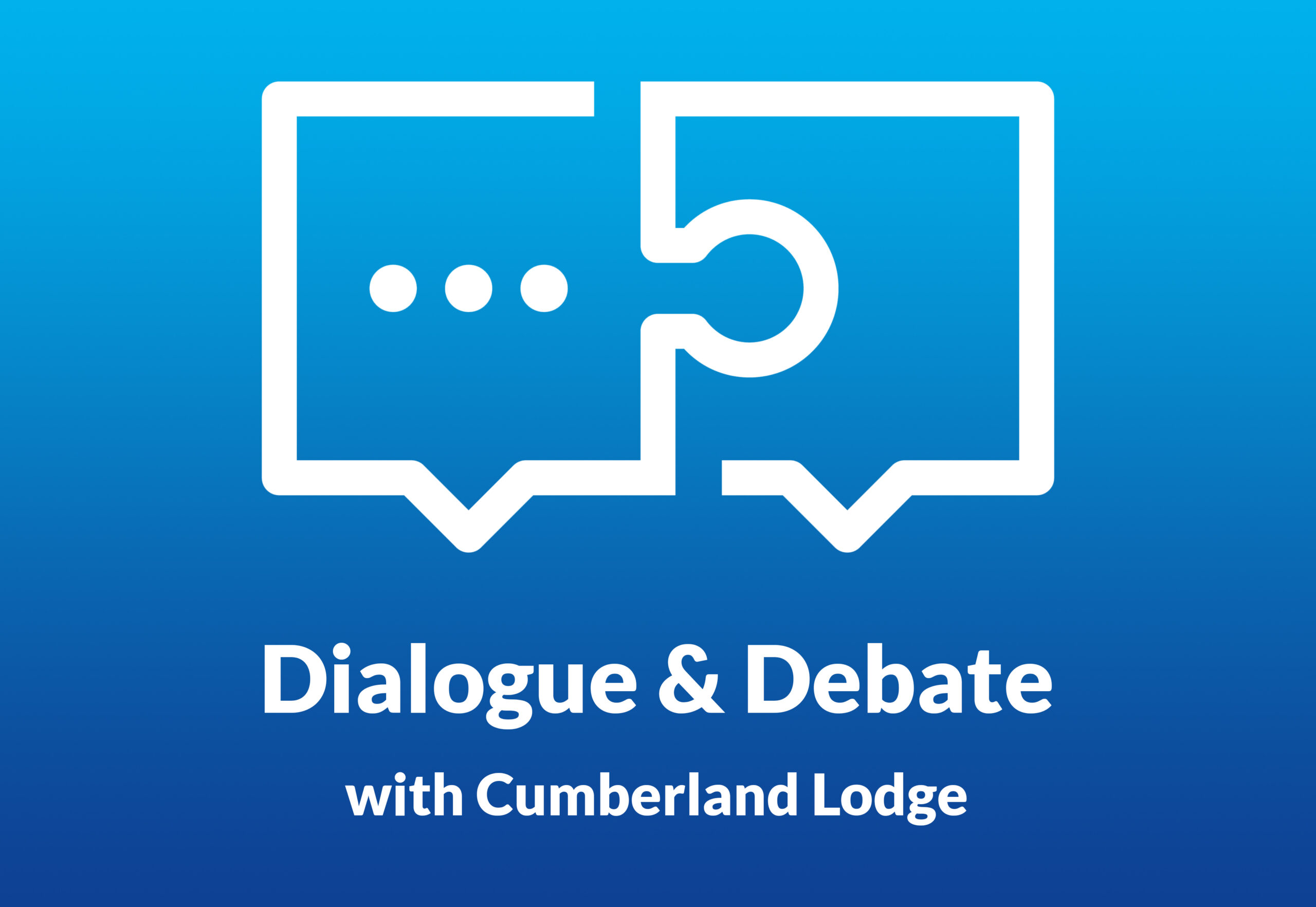 Dialogue & Debate webinar series logo, from Cumberland Lodge