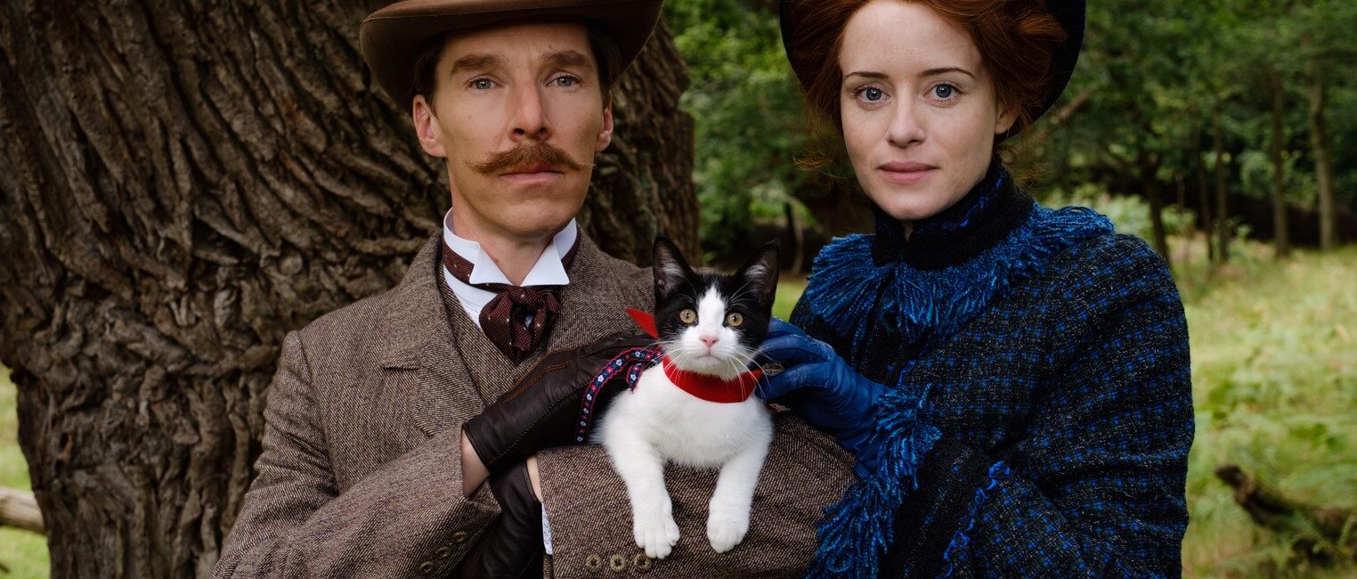 Photo of Benedict Cumberbatch and Claire Foy in The Electrical Life of Louis Wain
