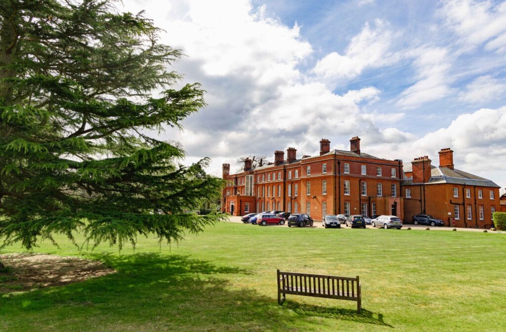 Cumberland Lodge has its location deep in Windsor Great Park.