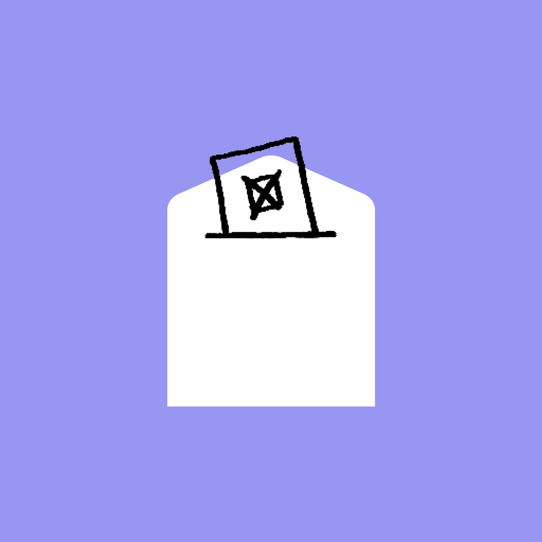 An illustration of a ballot box