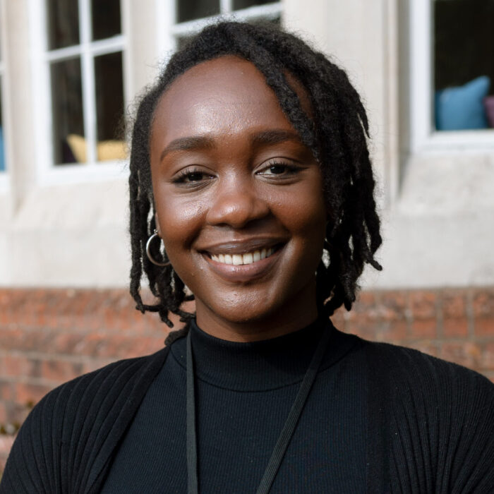 Christina Ogwang outside Cumberland Lodge