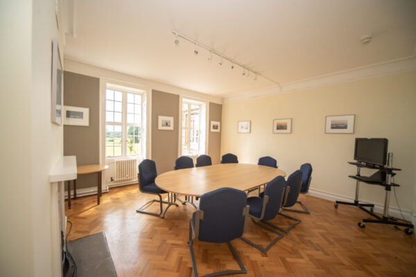 The Windsor Room, a meeting room in the main Cumberland Lodge building.