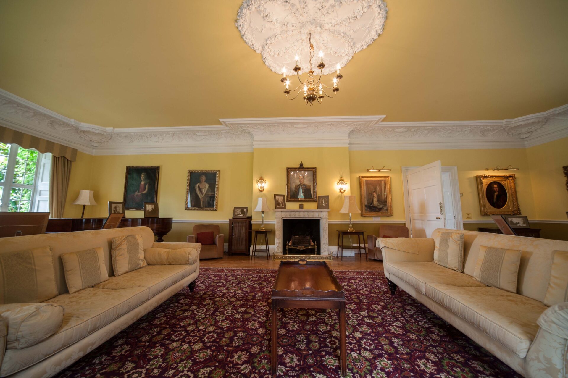 Inside the Cumberland Lodge Drawing Room.