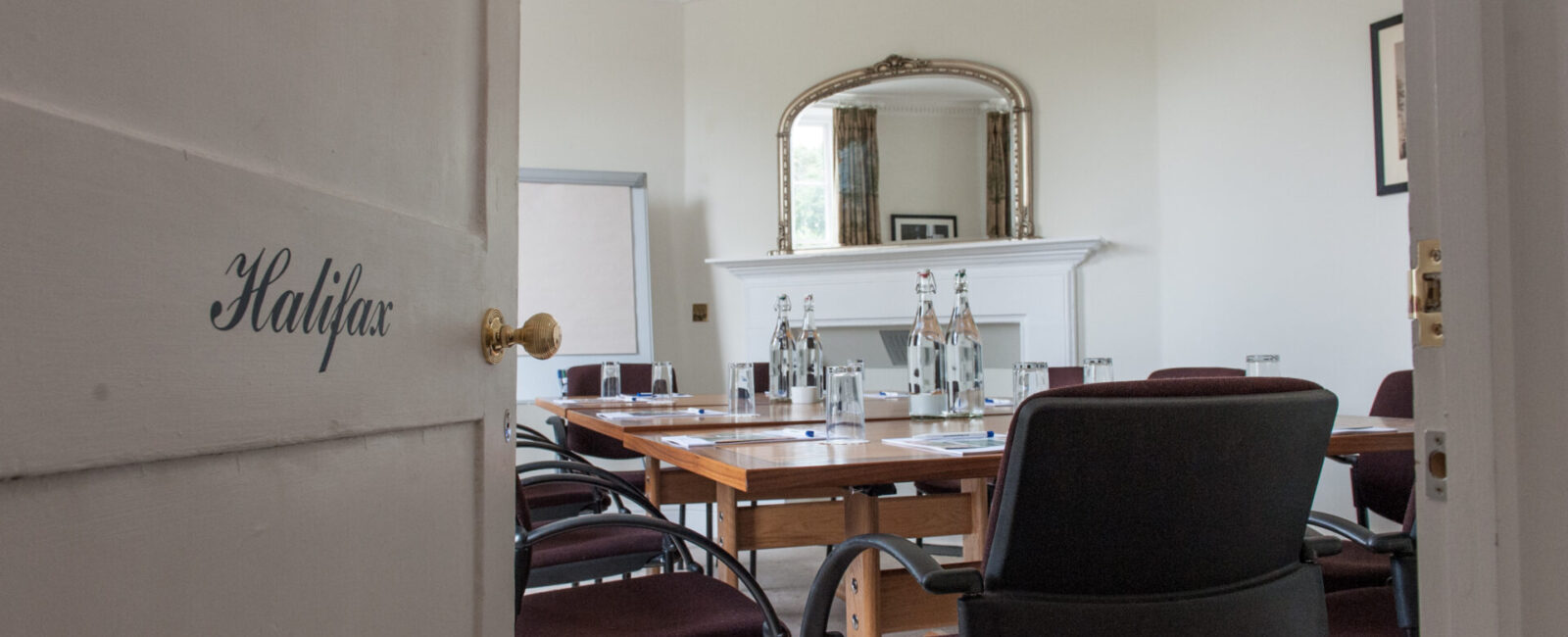 The entry to the Halifax meeting room, in Groom's House.