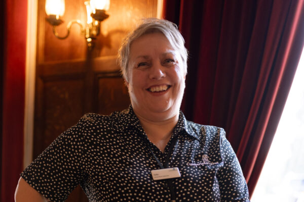 Sally Craig in the Cumberland Lodge dining room.