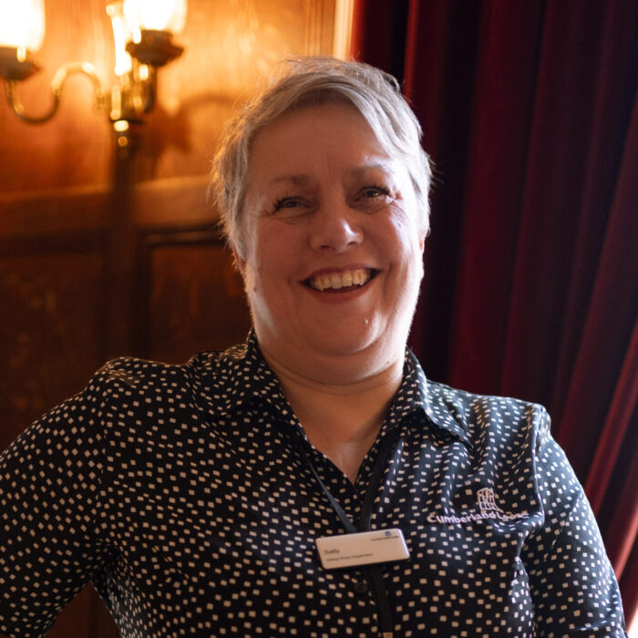 Sally Craig in the Cumberland Lodge dining room.