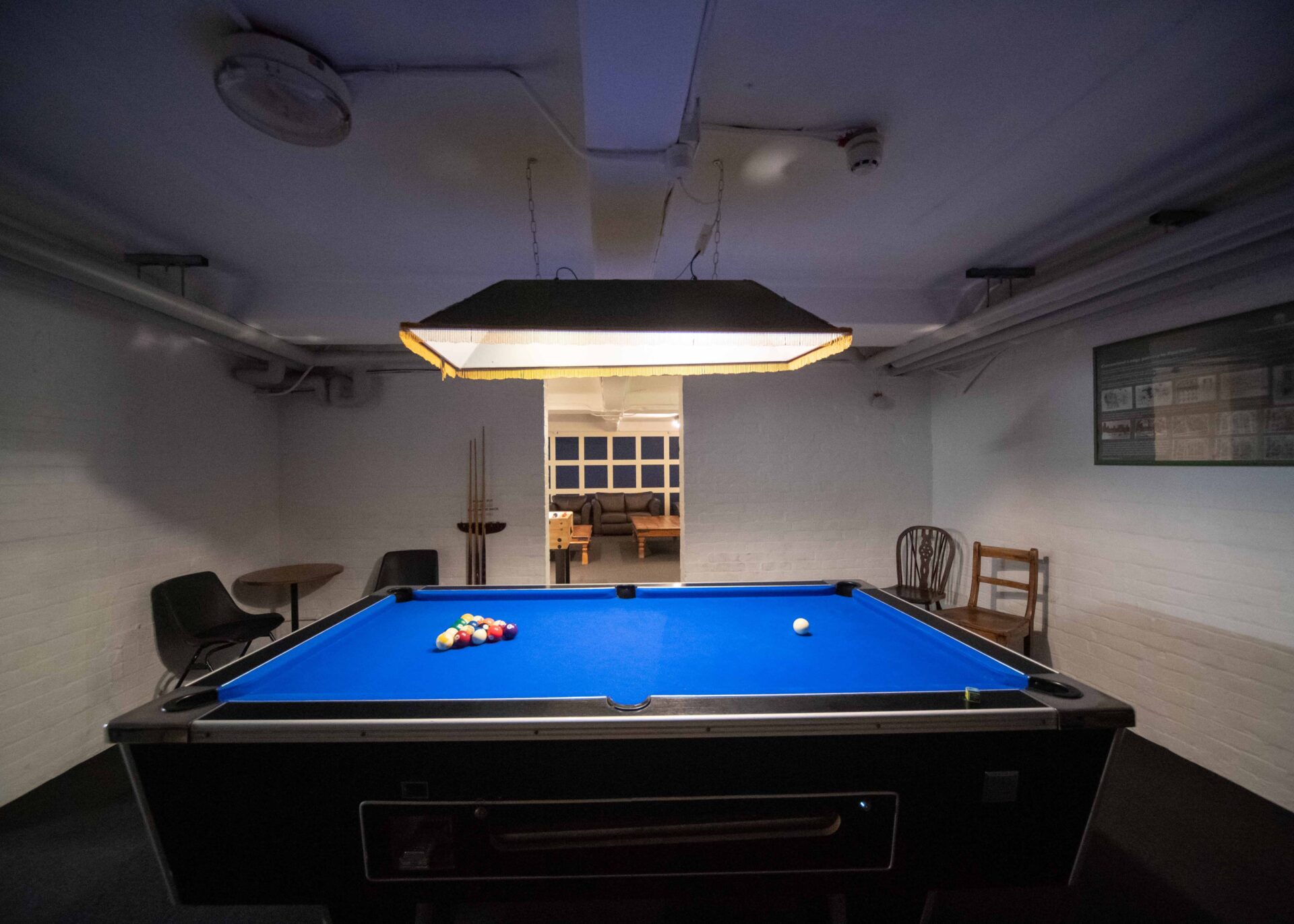 The pool table in The Vaults.