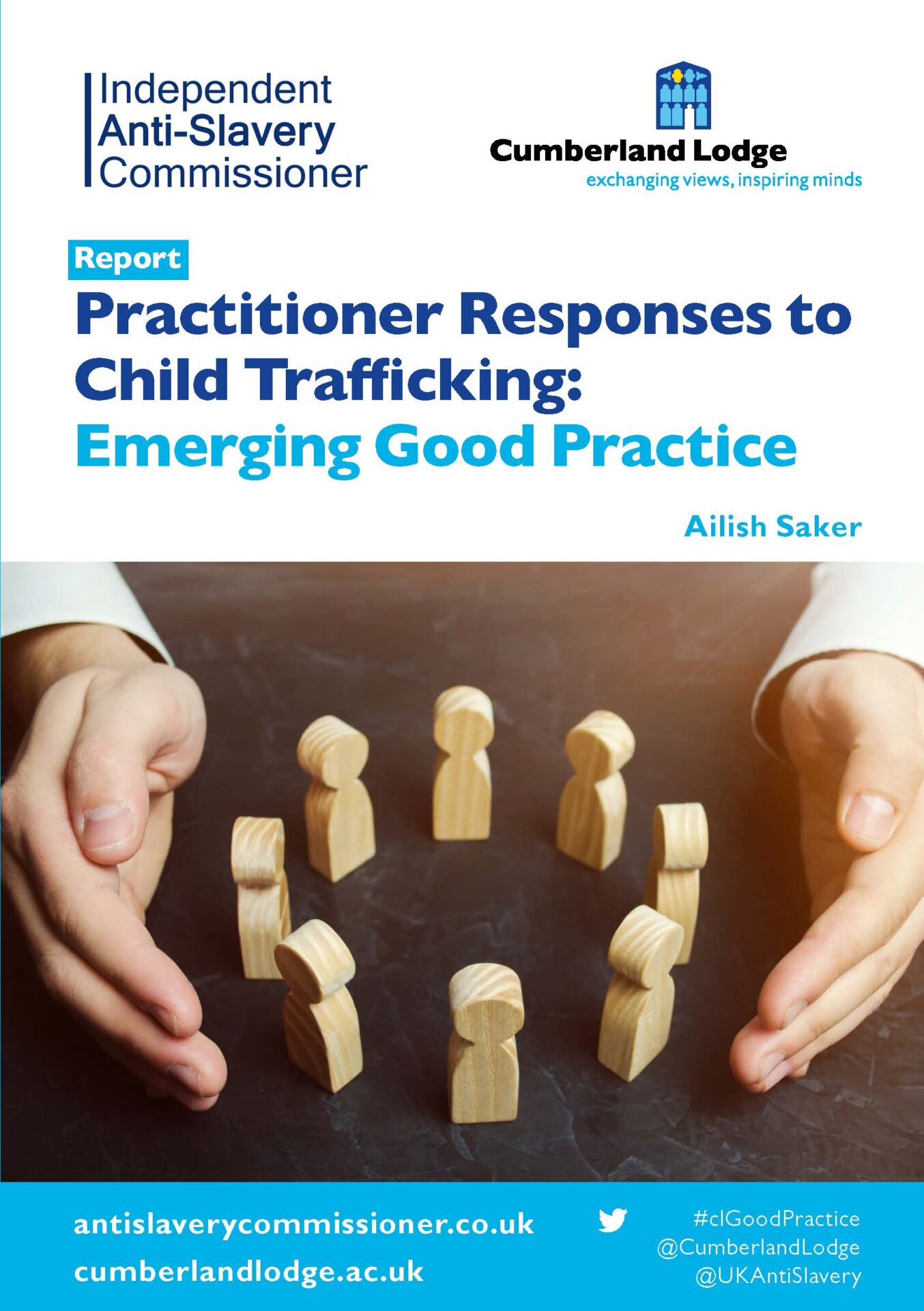 Practitioner Responses to Child Trafficking: Emerging Good Practice - Cumberland Lodge Report cover