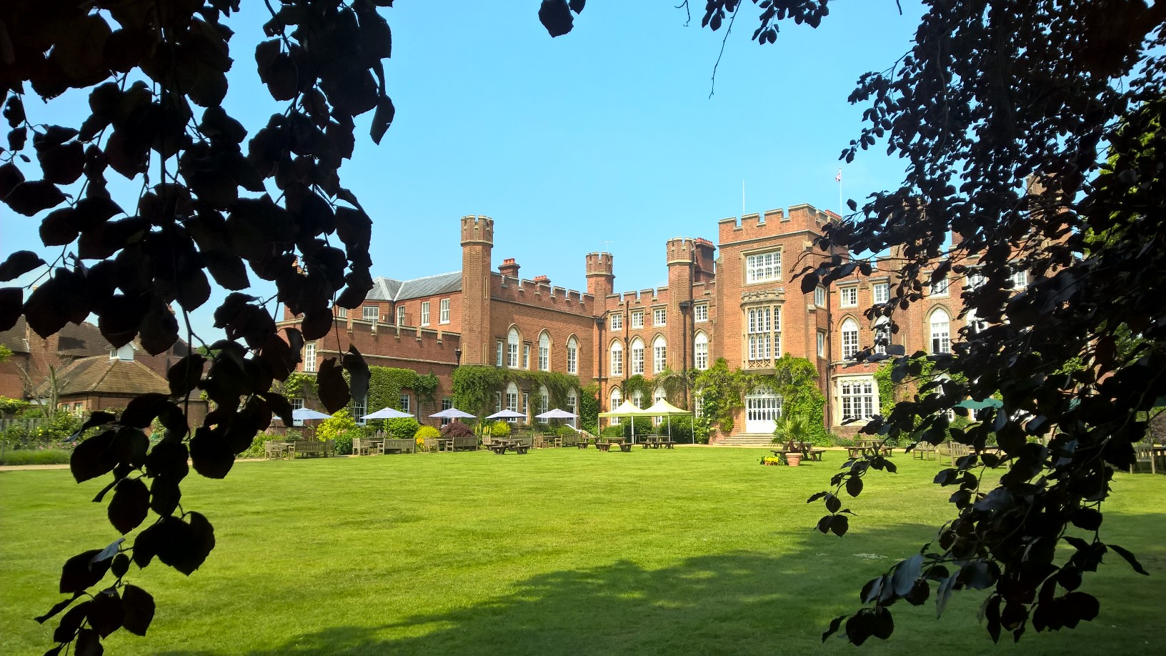 Cumberland Lodge Grounds in the summer by Catherine Candler