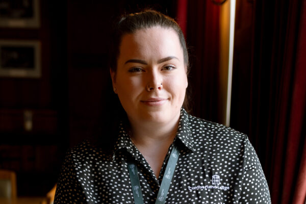 Carrie-Anne James, member of the Dining Room Team at Cumberland Lodge