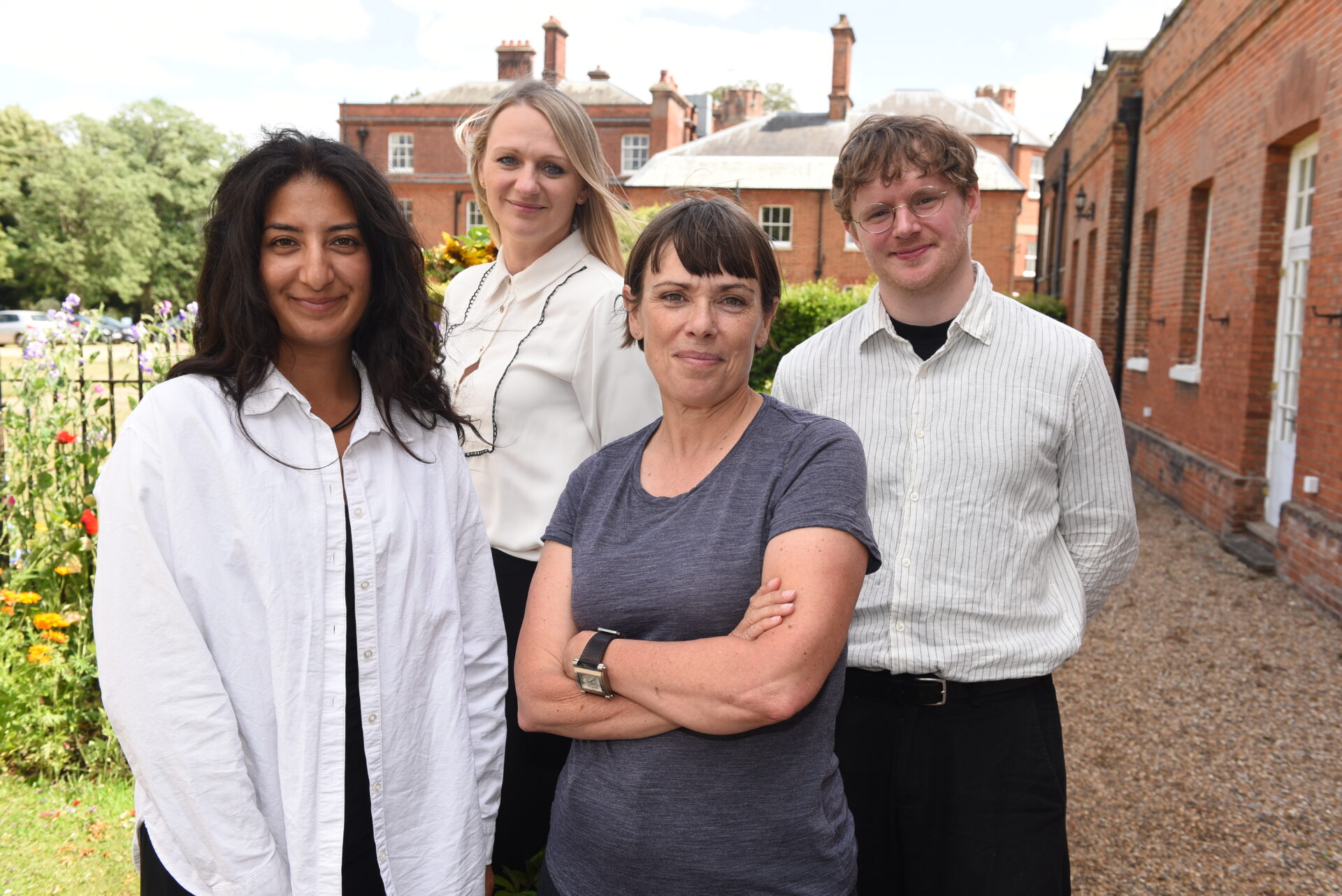 Munny, Natalja, Melissa and Gareth from the Programme Team at Cumberland Lodge